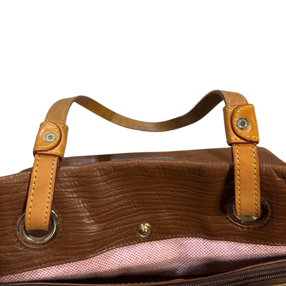 Dooney and Bourke Leather‎ Tote Bag Brown Waves - Picture 9 of 12